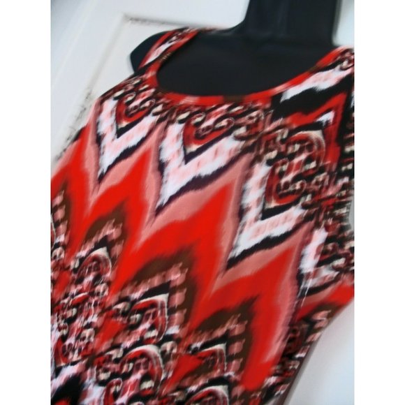 Notations Maxi Shift Retro Dress  Size ONE SIZE, Orange - Picture 5 of 7